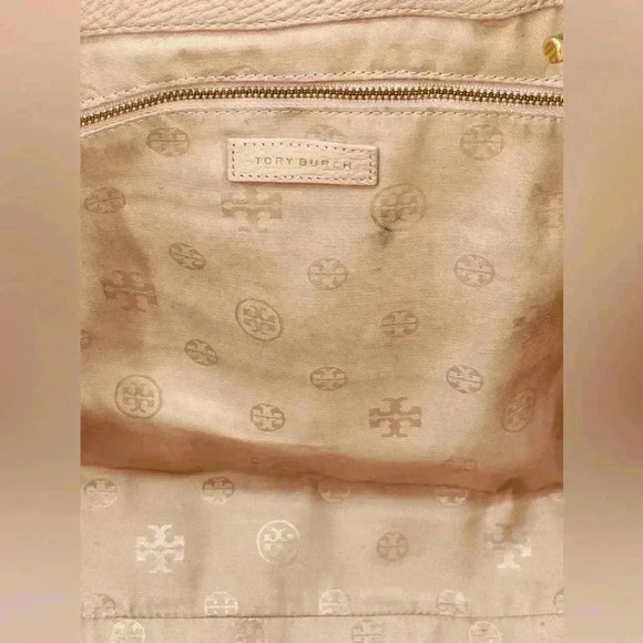 Tory Burch Leather Marion Slouchy East/West Tote Bag - Picture 7 of 9